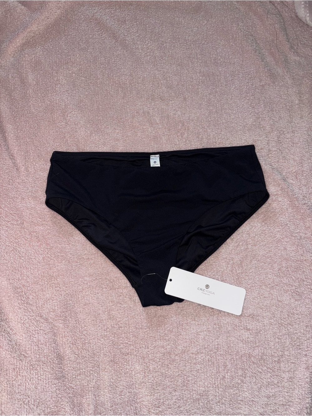 CRZ YOGA Black Women's Bikini Bottom
